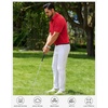 Mens Polo Shirts Dry Fit Breathable Printed Golf Shirt Summer(Red Black Dots)