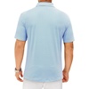 Mens Polo Shirts Dry Fit Breathable Printed Golf Shirt Summer(White Blue)