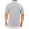 Mens Polo Shirts Dry Fit Breathable Printed Golf Shirt Summer(White Navy)