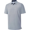 Mens Polo Shirts Dry Fit Breathable Printed Golf Shirt Summer(White Navy)