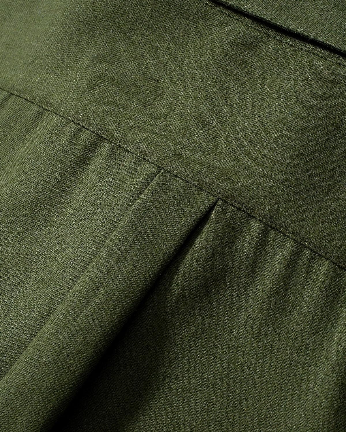 image:imageAlimens amp Gentle Mens Solid Flannel Shirts 100 Cotton Long Sleeve ShirtGreen Army