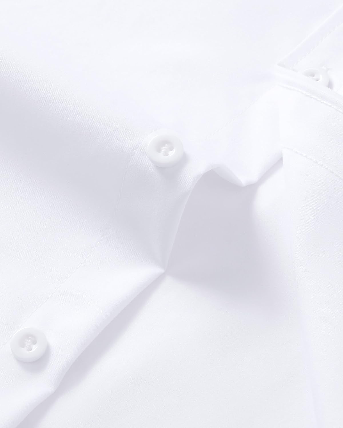 image:imageMens Short Sleeve Dress Shirt Wrinkle Free Button Down Shirt with PocketWhite