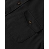 Alimens & Gentle Men’s Solid Flannel Shirts 100% Cotton Long Sleeve Shirt(Black)