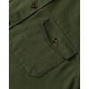 Alimens & Gentle Men’s Solid Flannel Shirts 100% Cotton Long Sleeve Shirt(Green Army)