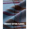 Alimens&Gentle Mens 6 oz Flannel Button Down Long Sleeve Casual Plaid Shirt(Navy Grey Brown)