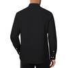 Men’s Oxford Stretch Shirt Casual Long Sleeve Button Down Dress Shirt(Black)
