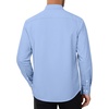 Men’s Oxford Stretch Shirt Casual Long Sleeve Button Down Dress Shirt(Light Blue)