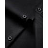 Mens Short Sleeve Dress Shirt Wrinkle Free Button Down Shirt with Pocket(Black)