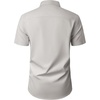 Mens Short Sleeve Dress Shirt Wrinkle Free Button Down Shirt with Pocket(Light Grey)