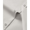 Mens Short Sleeve Dress Shirt Wrinkle Free Button Down Shirt with Pocket(Light Grey)