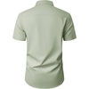 Mens Short Sleeve Dress Shirt Wrinkle Free Button Down Shirt with Pocket(Sage Green)