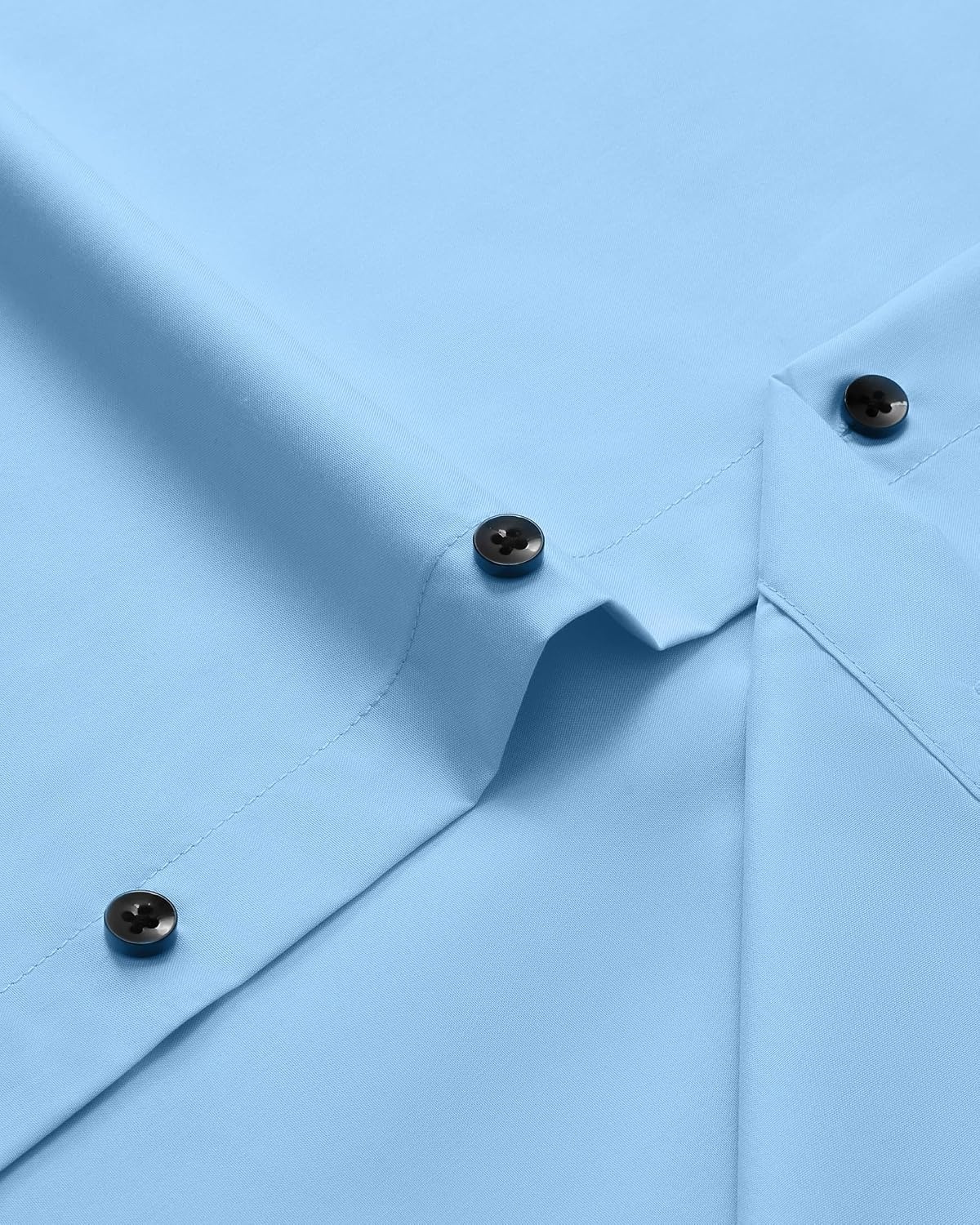 image:imageMens Long Sleeve Dress Shirts Wrinkle Free Stretch Button Down ShirtBlue