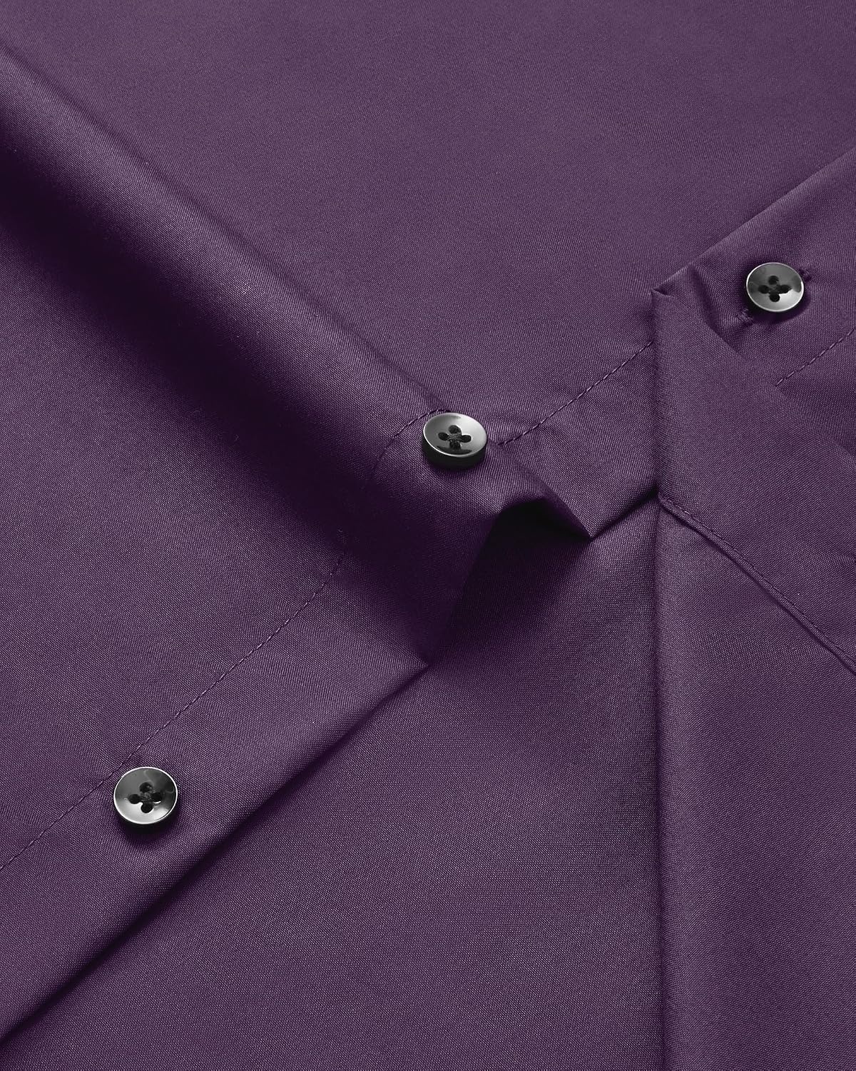 image:imageMens Long Sleeve Dress Shirts Wrinkle Free Stretch Button Down ShirtPurple