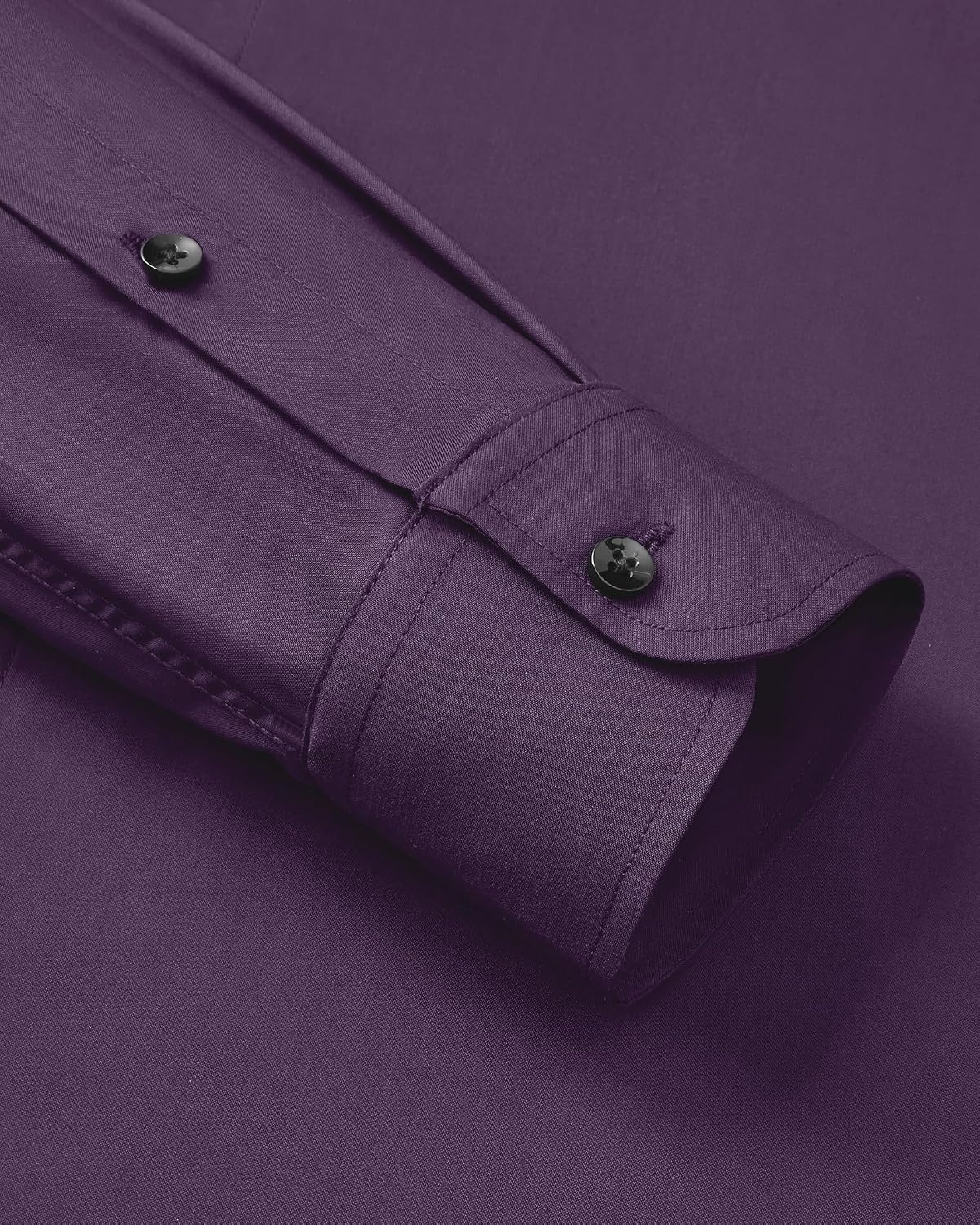 image:imageMens Long Sleeve Dress Shirts Wrinkle Free Stretch Button Down ShirtPurple