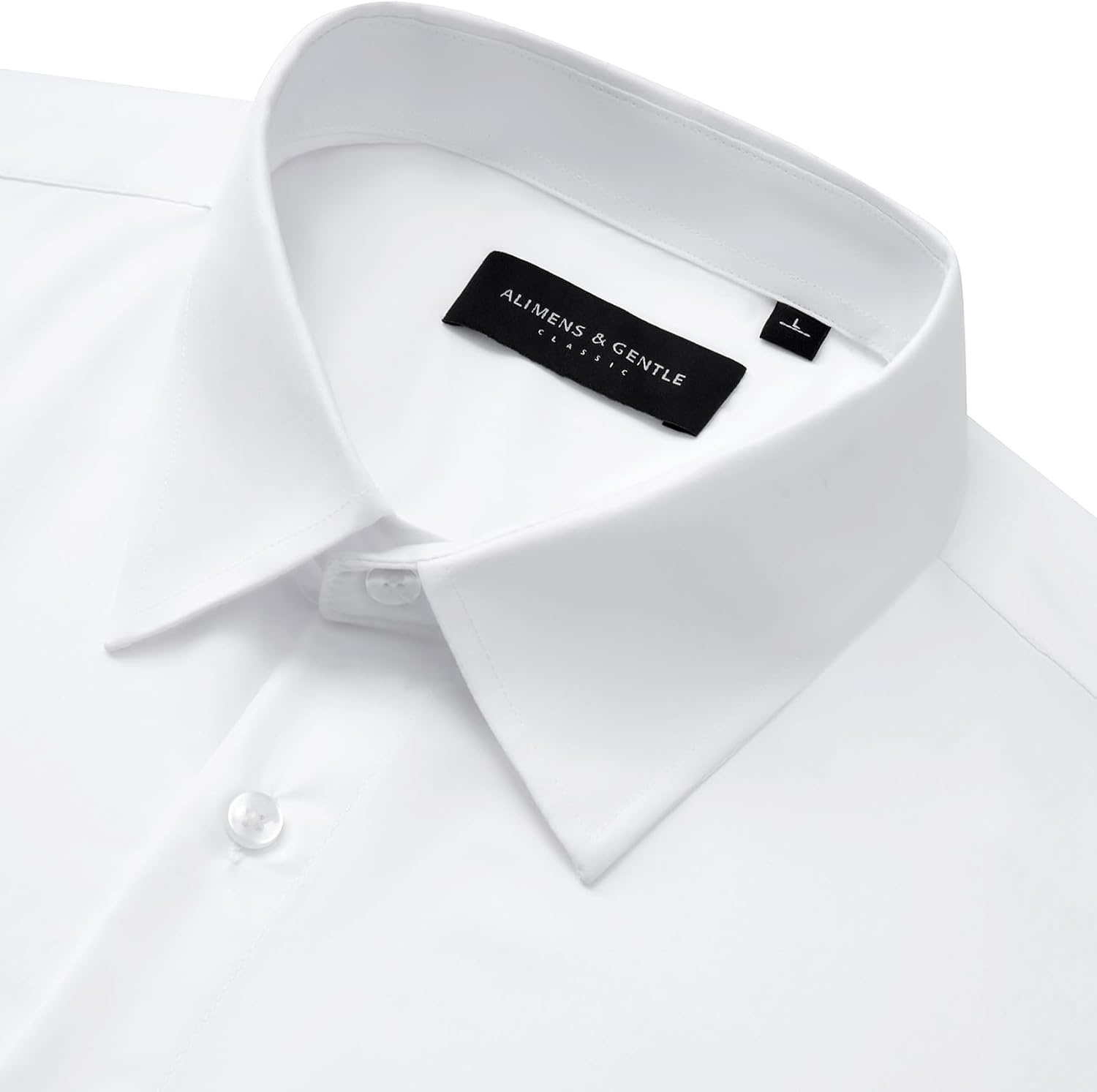 image:imageMens Long Sleeve Dress Shirts Wrinkle Free Stretch Button Down ShirtWhite