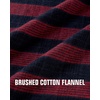 Alimens&Gentle Mens 6 oz Flannel Button Down Long Sleeve Casual Plaid Shirt(Red Grey)