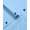 Men’s Long Sleeve Dress Shirts Wrinkle Free Stretch Button Down Shirt(Blue)