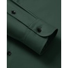 Men’s Long Sleeve Dress Shirts Wrinkle Free Stretch Button Down Shirt(Green)
