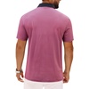 Mens Polo Shirts Stretch Dry Fit Printed Golf Shirt Summer Party Beach Tops(Black Pink Flower)
