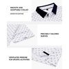 Mens Polo Shirts Stretch Dry Fit Printed Golf Shirt Summer Party Beach Tops(White Golfs Club)
